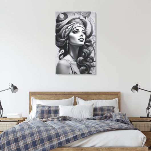 Ölabbilderin Leinwanddruck (Insitu (Schlafzimmer))