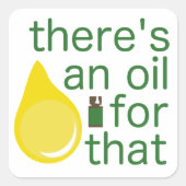 Ölabkleber Quadratischer Aufkleber (Vorderseite)