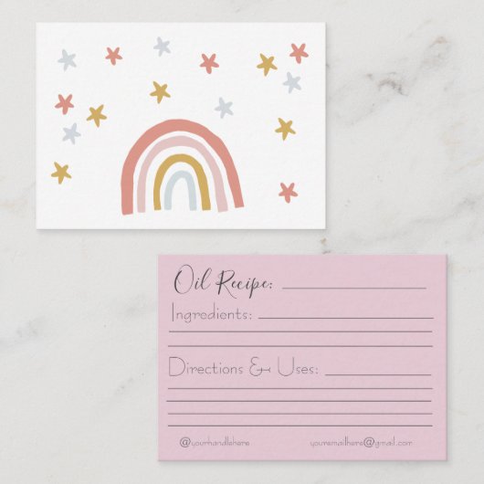 Ölabscheider Visitenkarte (Vorne/Hinten)