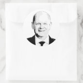 Olaf Scholz Runder Aufkleber (Tasche)