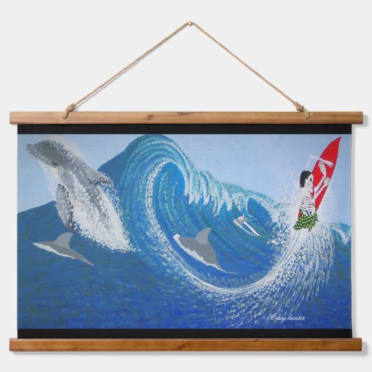 Olamendes Wandgemälde Wandteppich Mit Holzrahmen (Vorderseite)