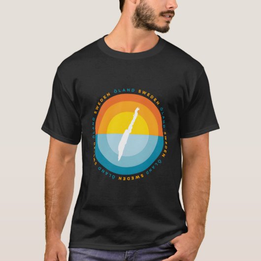 Oland Sweden Sunset Graphic T-Shirt (Vorderseite)