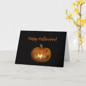 O'Lantern Halloween Card CarvingJack Karte (Gelbe Blume)