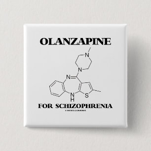 Olanzapine für Schizophrenie (chemisches Molekül) Button