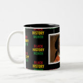 OLAUDAH EQUIANO Unbekannter Mann | Monat der Schwa Zweifarbige Tasse (Links)