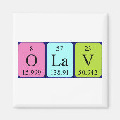 Olav Periodenmagnet Magnet (Vorne)