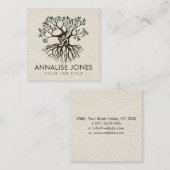 Ölbaum  quadratische visitenkarte (Vorne/Hinten)