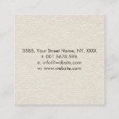 Ölbaum  quadratische visitenkarte (Rückseite)