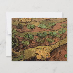 Ölbäume von Vincent van Gogh gegen einen Hügelhang