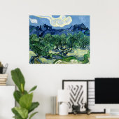 Ölbäume von Vincent van Gogh Poster (Heimbüro)