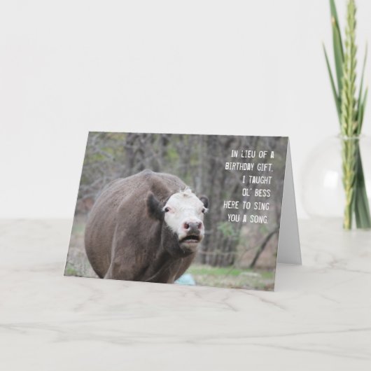 Ol'Bess Geburtstagskarte Karte (Vorderseite)