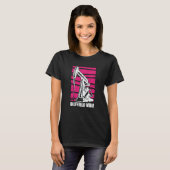 Ölbohrende Mutter Fracker Fracking Ölfeld-Mama T-Shirt (Vorne ganz)