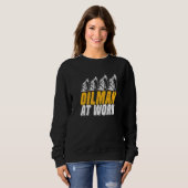 Ölbohrer Ölbohrer Fracker Fracking Ölfeld Sweatshirt (Vorne ganz)