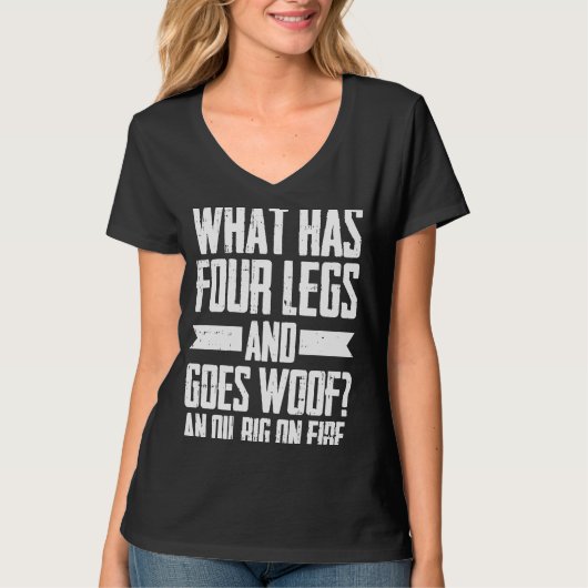 Ölbohrer Spaß Fracker Fracking Ölfeld T-Shirt (Vorderseite)