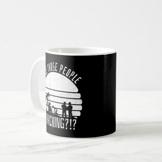 Ölbohrinfracking Kaffeetasse (Vorderseite Links)