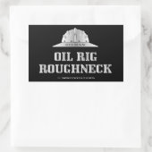 Ölbohrinsel, Erdgas, Redneck, Ölfeld-Müll Rechteckiger Aufkleber (Tasche)