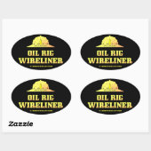 Ölbohrinsel,Öl,Gas,Schlupf,Ölpflaster,Geschenk Ovaler Aufkleber (Blatt)