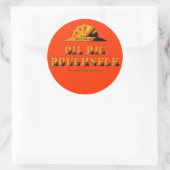 Ölbohrinsel, Ölfelgenaufkleber, Bohrschienen Runder Aufkleber (Tasche)