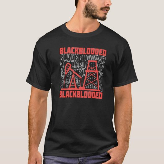 Ölbohrturbinen Fracker-Ölfeld T-Shirt (Vorderseite)
