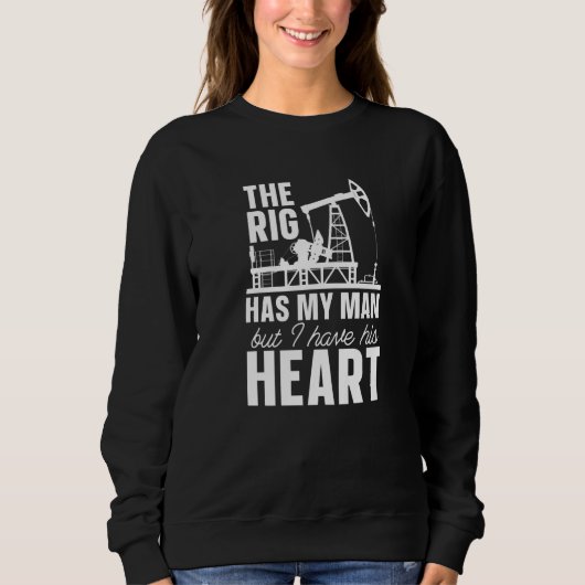 Ölbohrturm Fracker-Ölfeld Sweatshirt (Vorderseite)