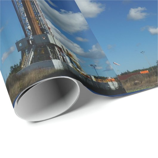 Ölbohrturmbohrer Druckgeschenkpapier LG Geschenkpapier (Rolleneckpunkt)