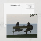 Olcott Beach, NY Postkarte (Vorne/Hinten)