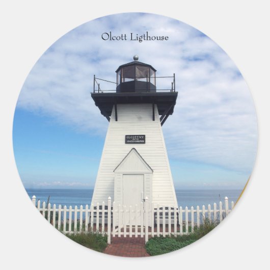 Olcott Lighthouse Aufkleber (Vorderseite)