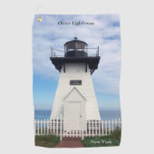 Olcott Lighthouse Golfhandtuch (Vorderseite)
