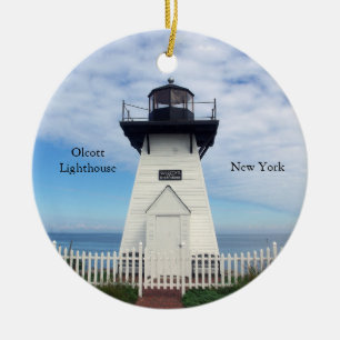 Olcott Lighthouse Keramik Ornament