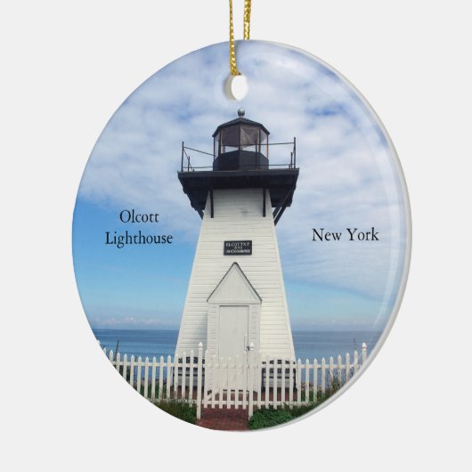 Olcott Lighthouse Keramik Ornament (Links)