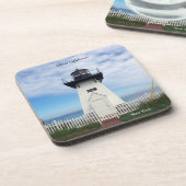Olcott Lighthouse Set mit 6 Untersetzer aus Kunsts (Linke Seite)
