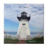 Olcott Lighthouse tile Fliese (Vorderseite)
