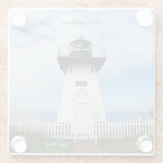 Olcott Lighthouse Untersetzer (Rückseite)