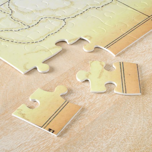 Old 1020BC Saul Palestine Map Puzzle (Seite)