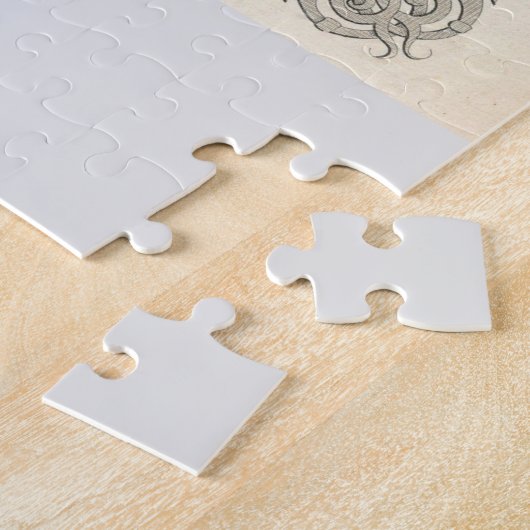 Old 1855 Historic State of Palestine Jerusalem Puzzle (Seite)