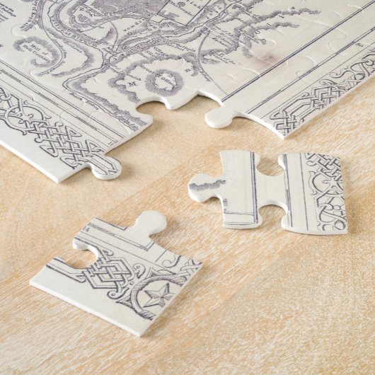 Old 1864 Historic State of Palestine Map Puzzle (Seite)