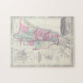 Old 1864 Historic State of Palestine Map Puzzle (Horizontal)