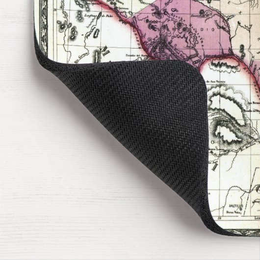 Old 1866 Texas Map Mousepad (Ecke)
