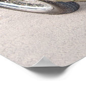 Old 750B-2 motorcycle with a sidecar Poster (Ecke)