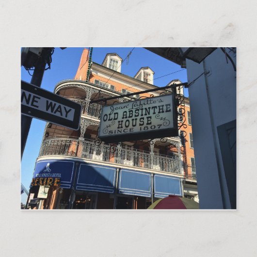 Old Absinth House New Orleans Louisiana Souvenir Postkarte (Vorderseite)