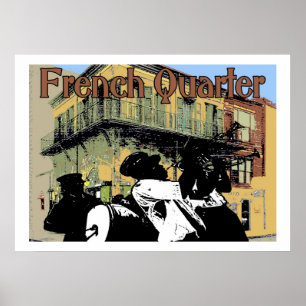 Old Absinthe House Brass Band, French Quarter, New Poster