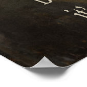 Old Accordion Man Poster (Ecke)