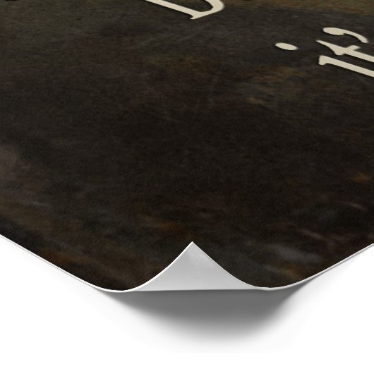 Old Accordion Man Poster (Ecke)