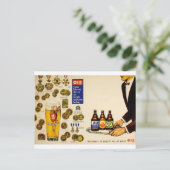 Old Advert Griechenland Fix Lager Beer Postkarte (Stehend Vorderseite)