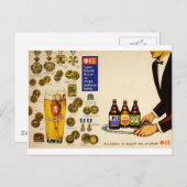 Old Advert Griechenland Fix Lager Beer Postkarte (Vorne/Hinten)