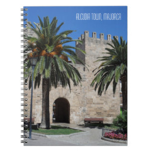 Old Alcudia Town Majorca Spain Vacation Souvenir Notizblock