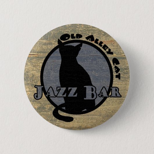Old Alley Cat Jazz Bar Button (Vorderseite)