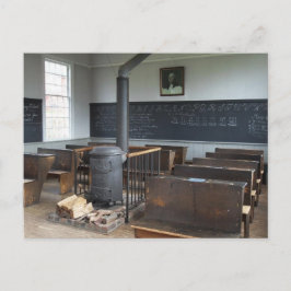 Old American Classroom Postcard Postkarte