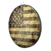 Old American Flag Grunge 2 Dartscheibe (Vorderseite rechts)