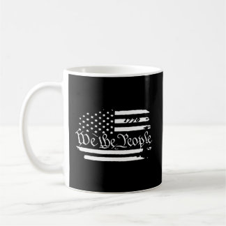 Old American Flag Patriotic 1776 We The People USA Kaffeetasse